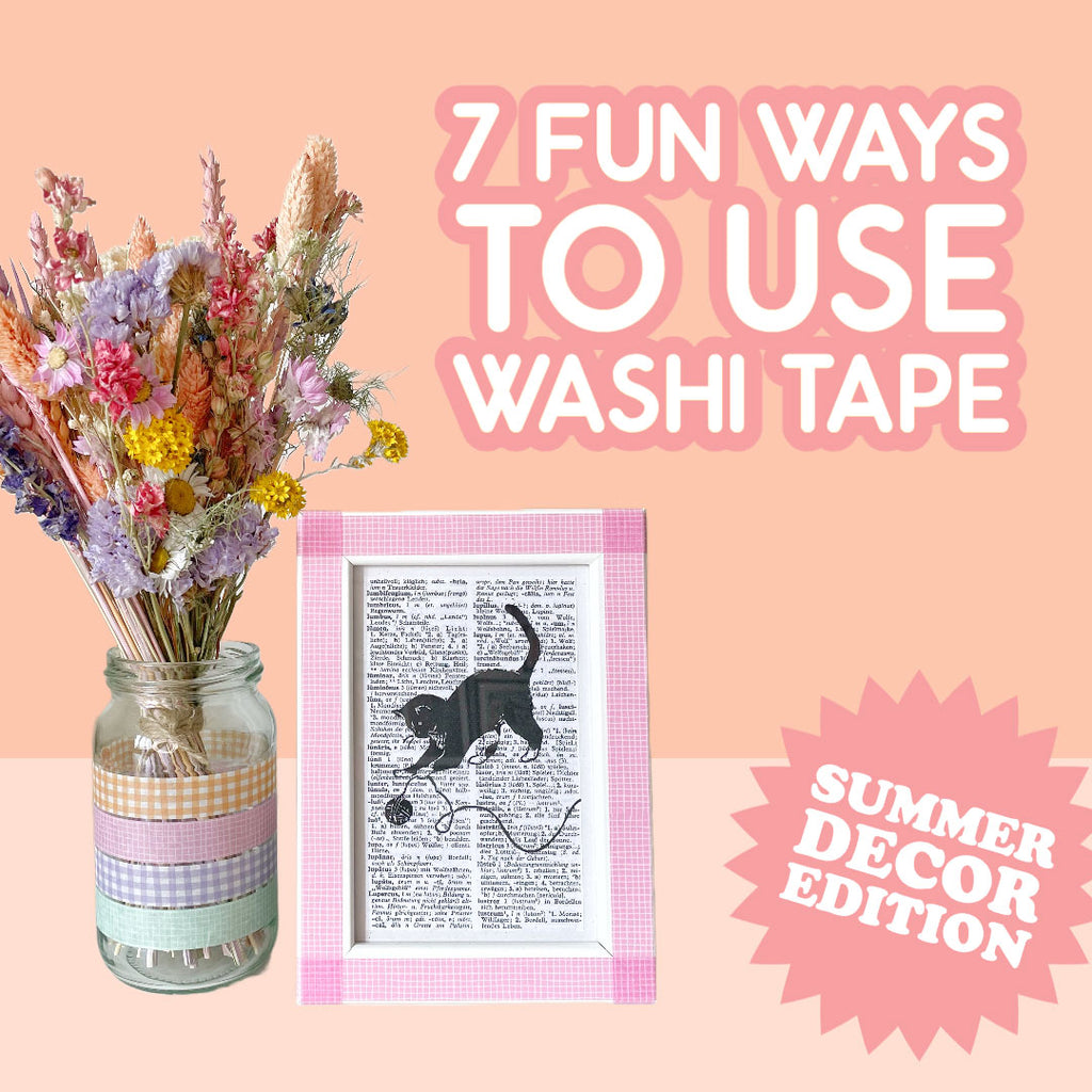 7 Fun Ways To use Washi - Home Decor 