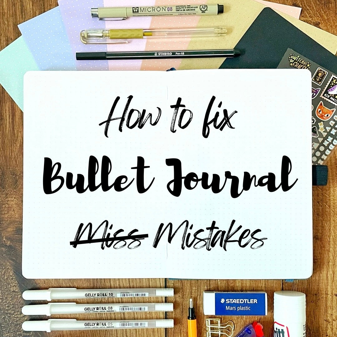 Correcting Bullet Journal Mistakes | Nikki’s Supply Store