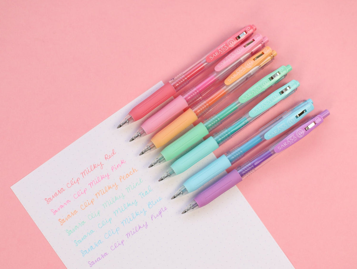 Zebra Sarasa Clip Milky Colors - Tokyo Pen Shop