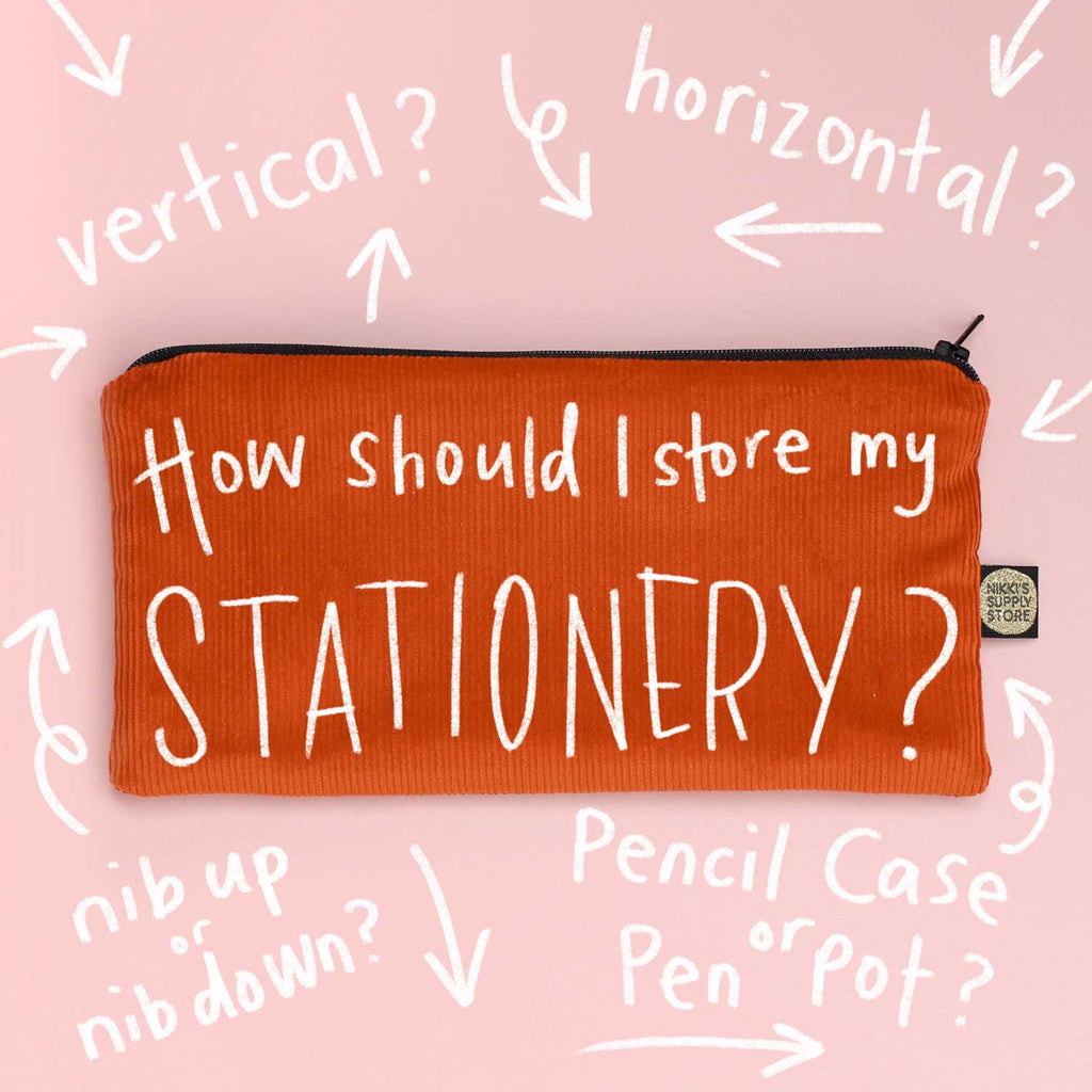 How should I store my stationery pens? Blog Post for Nikki's Supply Store