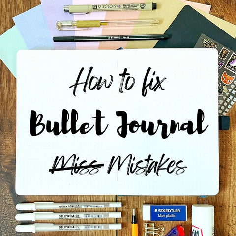Correcting Bullet Journal Mistakes | Nikki’s Supply Store