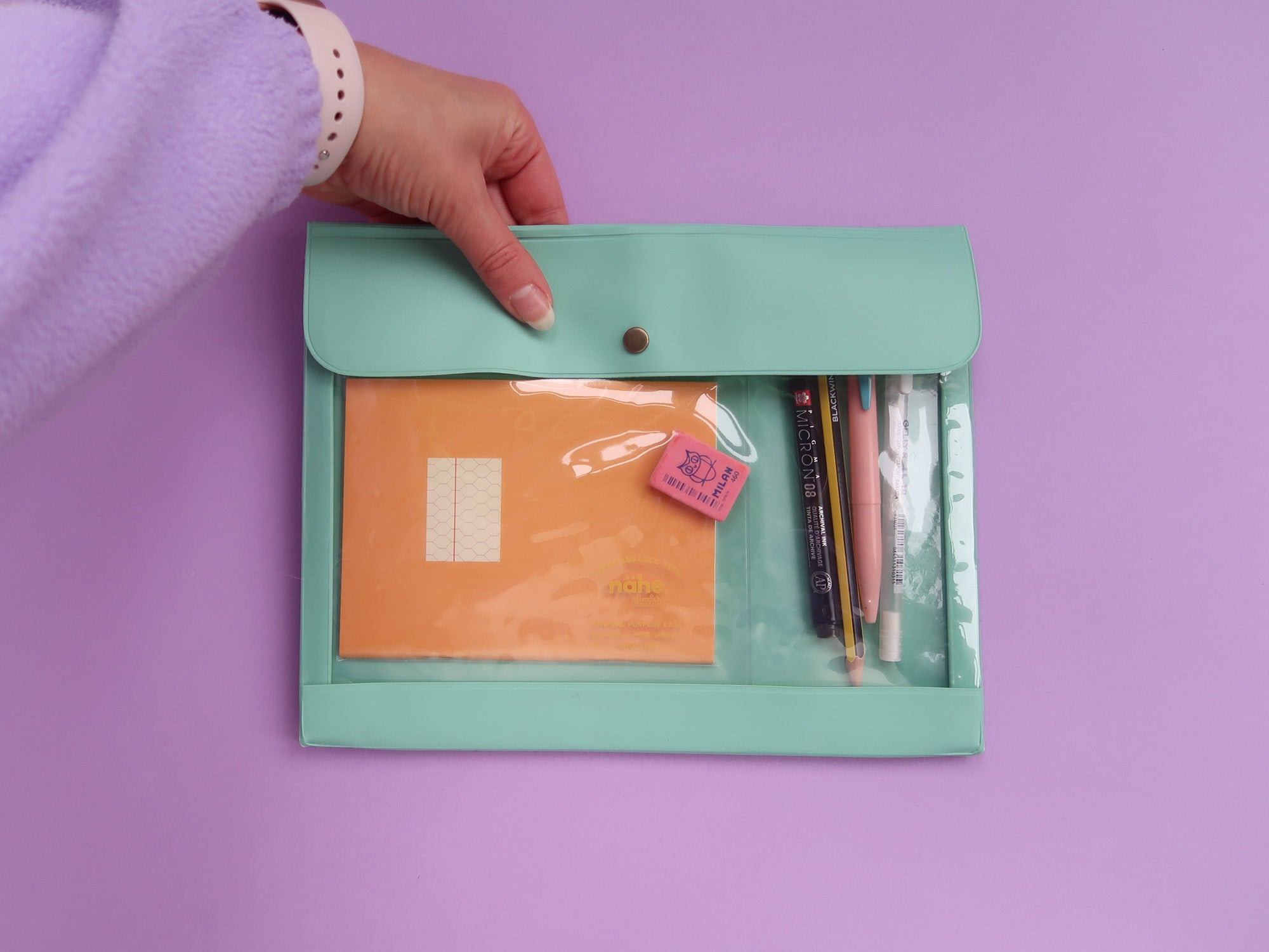 A5 Nahe Vinyl Stationery Pouch | Nikki's Supply Store