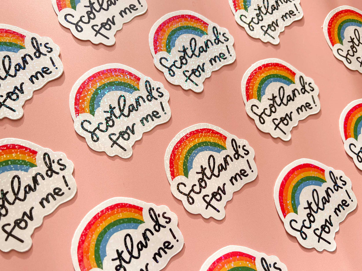 Scotland's For Me Holographic Vinyl Stickers | Nikki's Supply Store