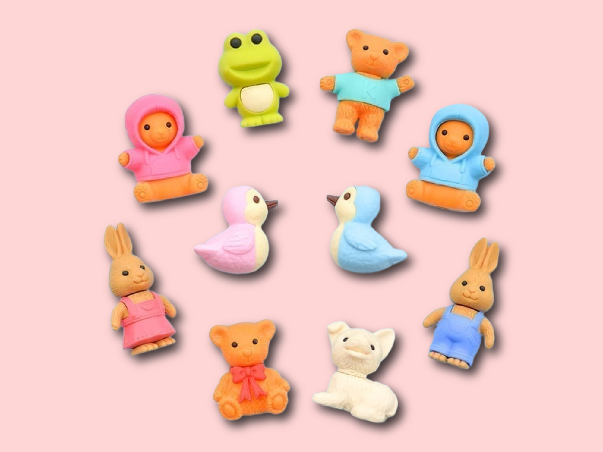 Japanese Puzzle Eraser - Teddy Bear & Friends | Nikki's Supply Store
