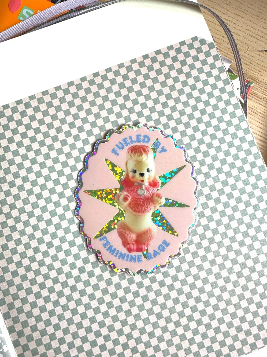 Rage Poodle Glitter Vinyl Sticker | Nikki's Supply Store