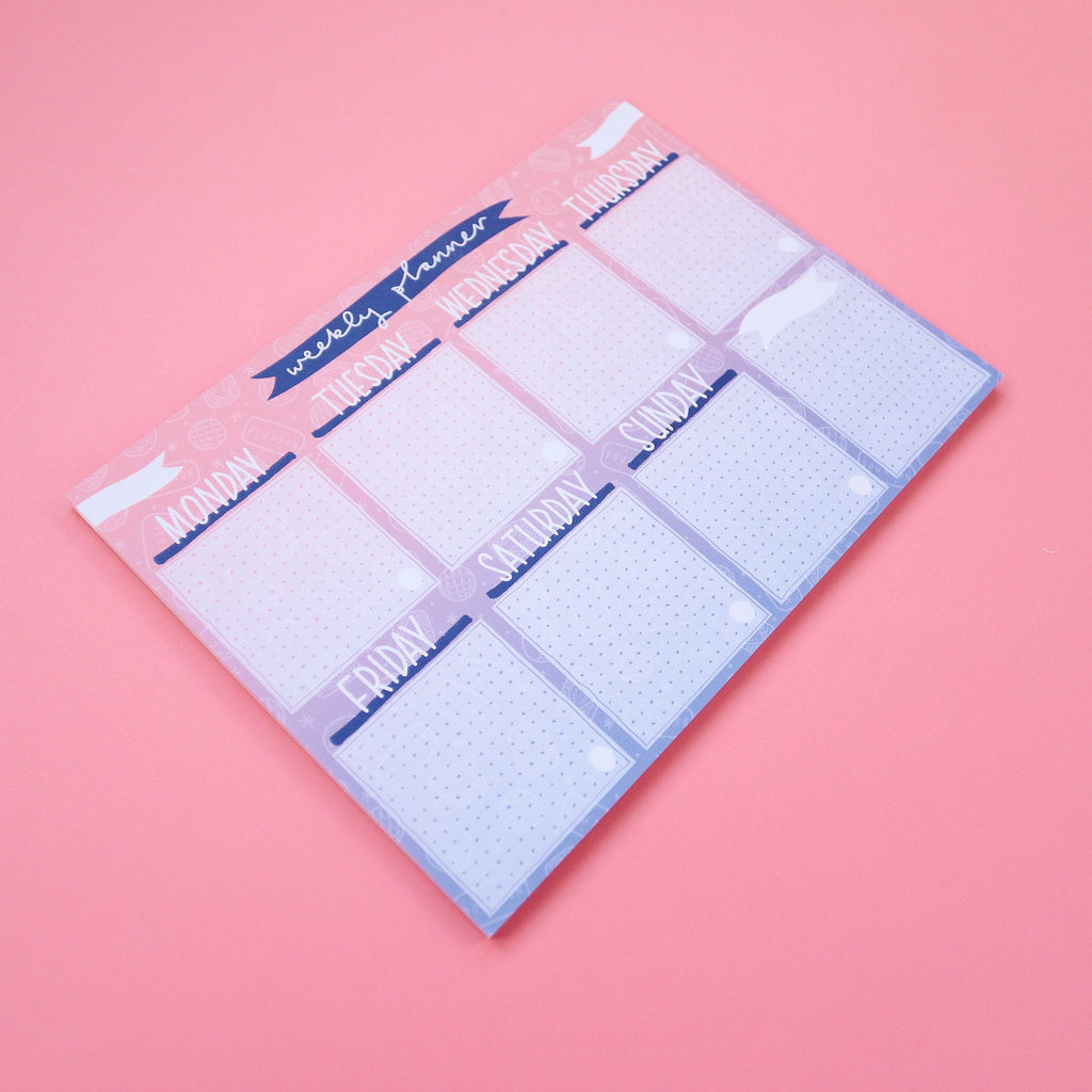 SUPER SECONDS - Ombre Biscuits Weekly Planner Pad - A4