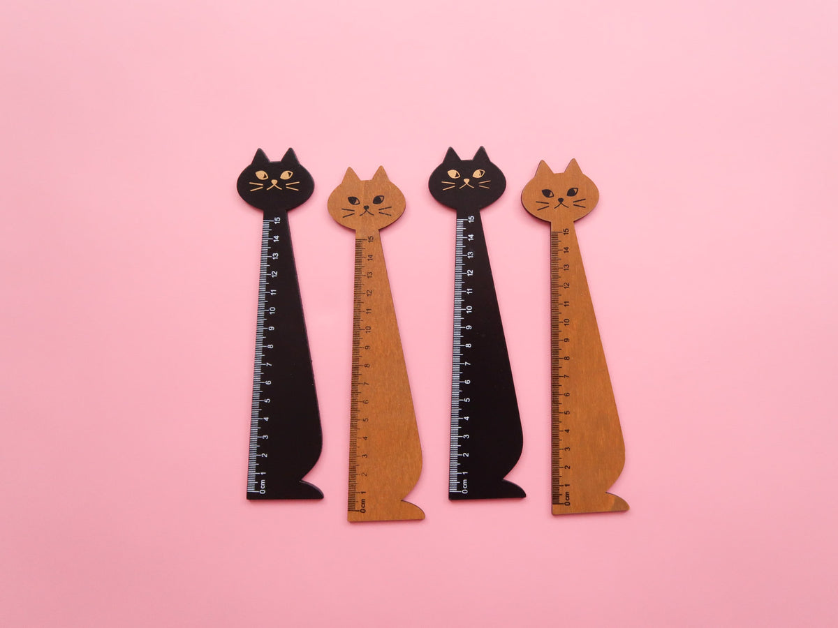 Wooden Kitty Ruler | Nikki's Supply Store