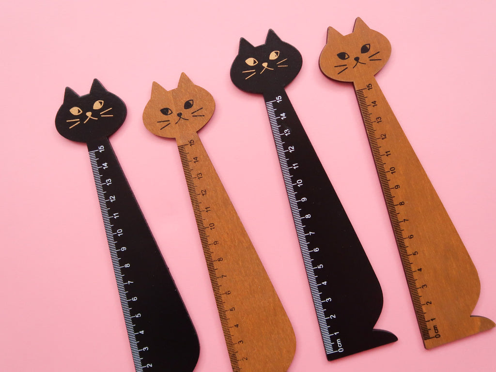 Wooden Kitty Ruler | Nikki's Supply Store