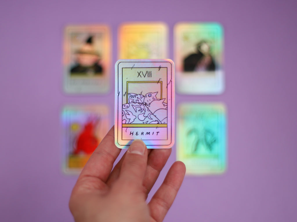 holographic tarot cards Tarot Card Holographic Stickers