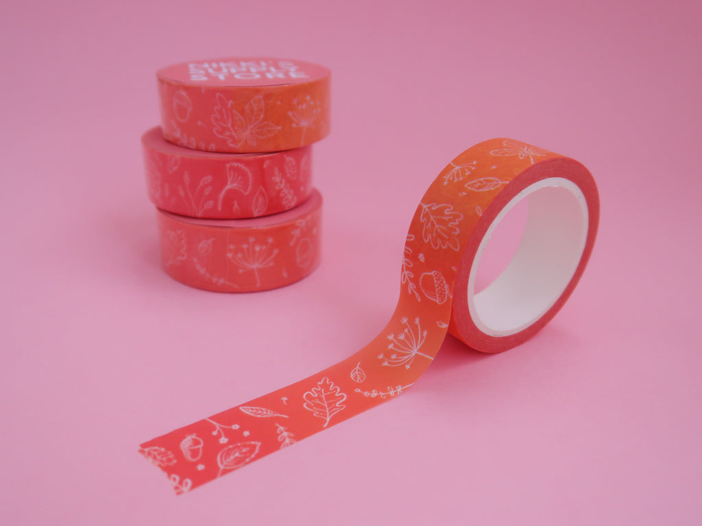 Autumn Leaves Washi Tape - Ombre