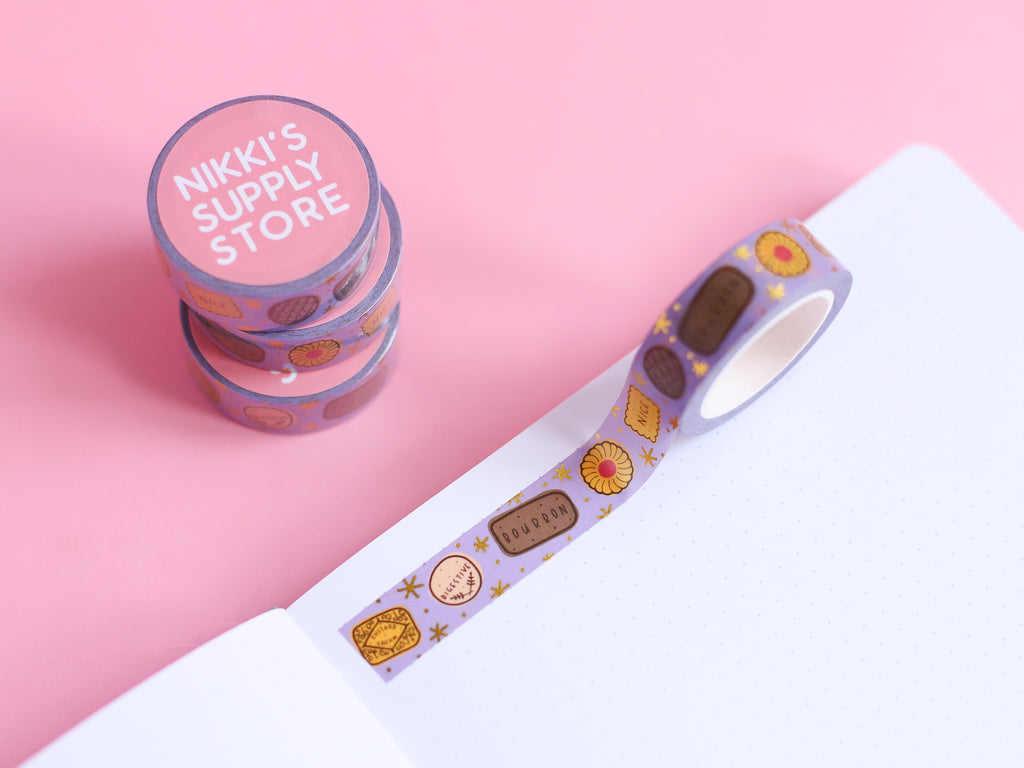 Twinkly Biscuits Washi Tape - Lilac
