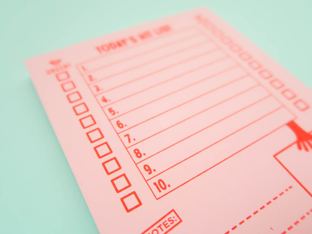 Hitlist Paper Format Risotto Studio Hit List Notepad - A6 | Nikki's Supply Store