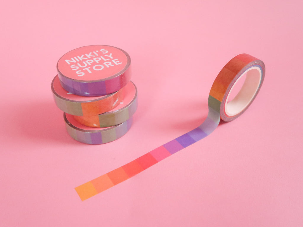 Rainbow Blocks Washi Tape