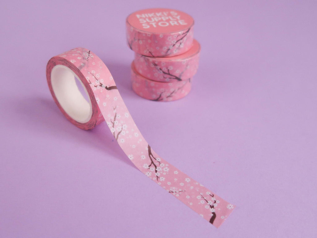 Pink Cherry Blossom Washi Tape