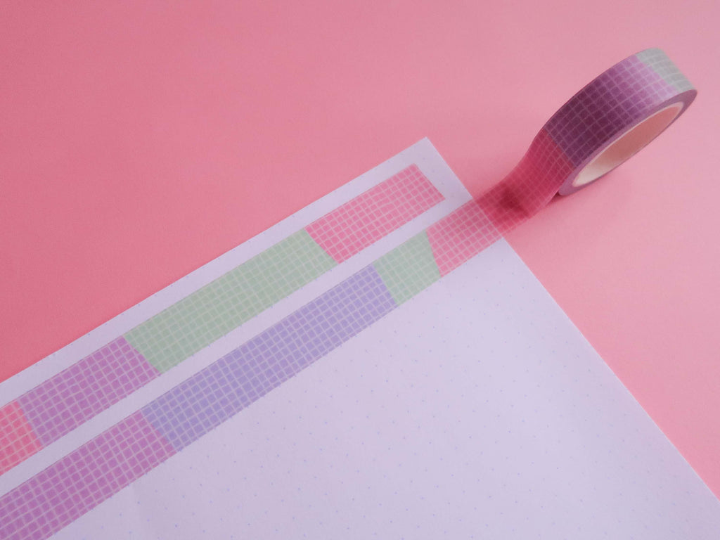 Perfect Pastels Grid Washi Tape