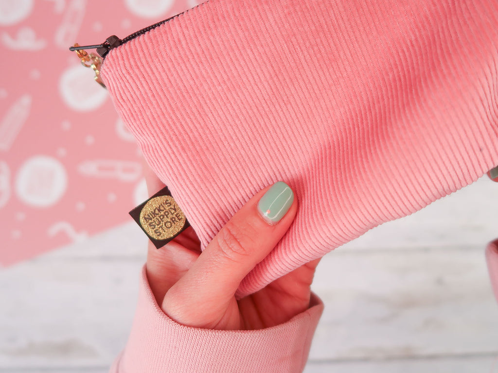 Pencil Case Cute 2-Pack Corduroy Pencil Cases - Aesthetic School