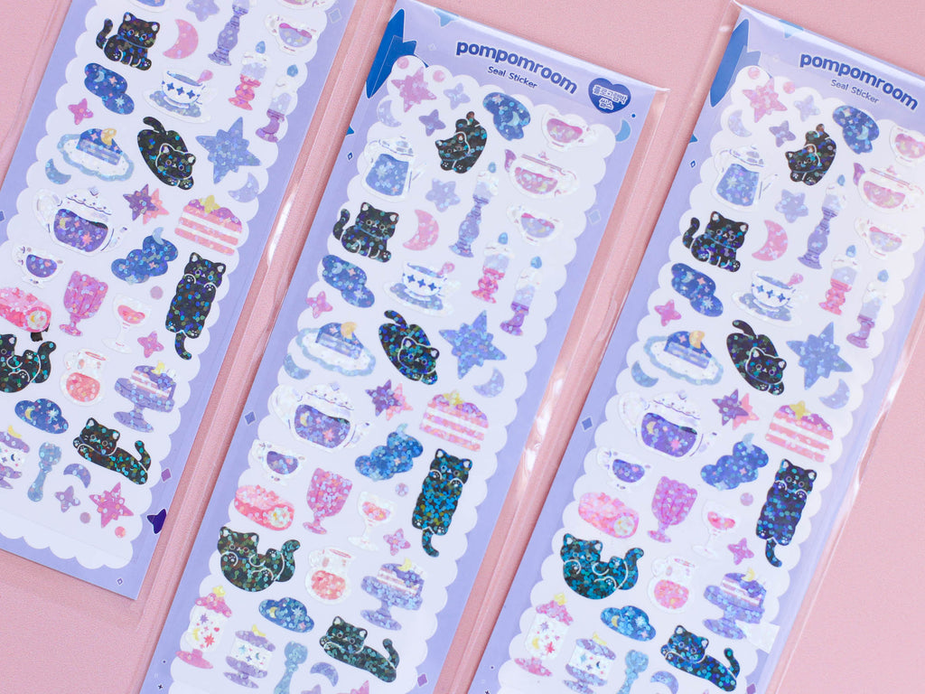Magical Kitten's Tea Party Stickers