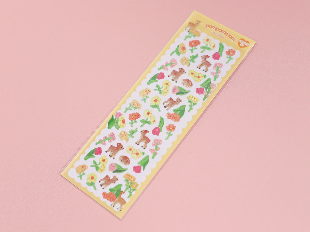 Flowers & Fawns Stickers