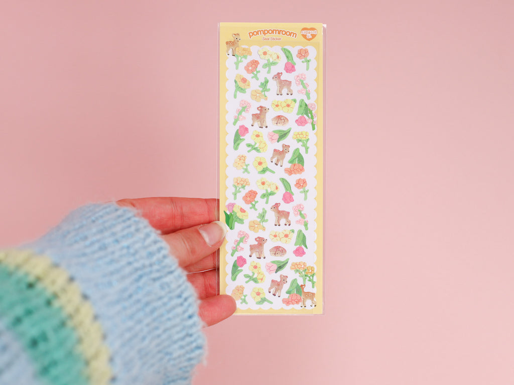 Flowers & Fawns Stickers