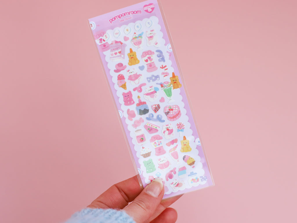 Candy Kittens & Gummy Bears Stickers