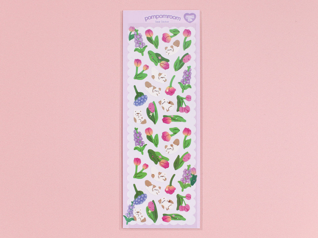 Ragdoll Kitties & Spring Blooms Stickers