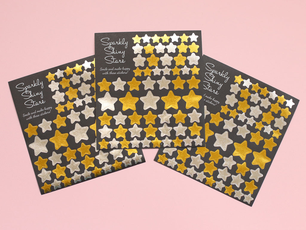 Gold & Silver Star Stickers