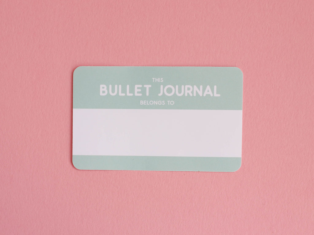 This Bullet Journal Belongs To Vinyl Stickers