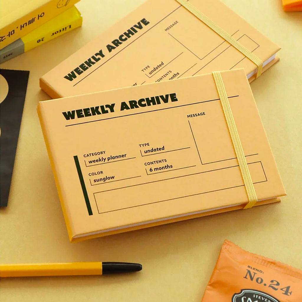 Undated Weekly Archive Planner