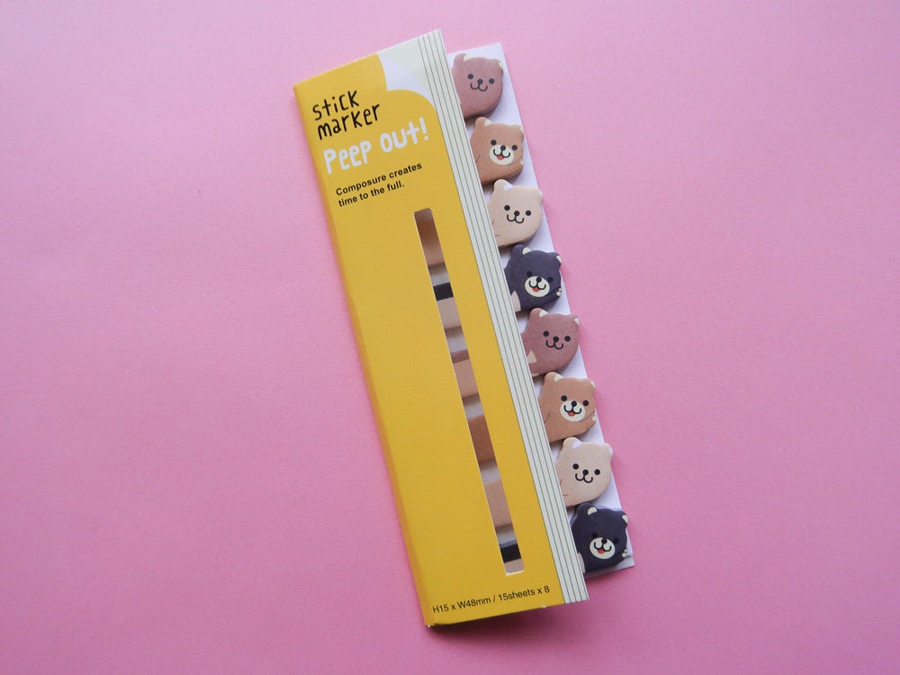 Mini Bear Sticky Page Markers