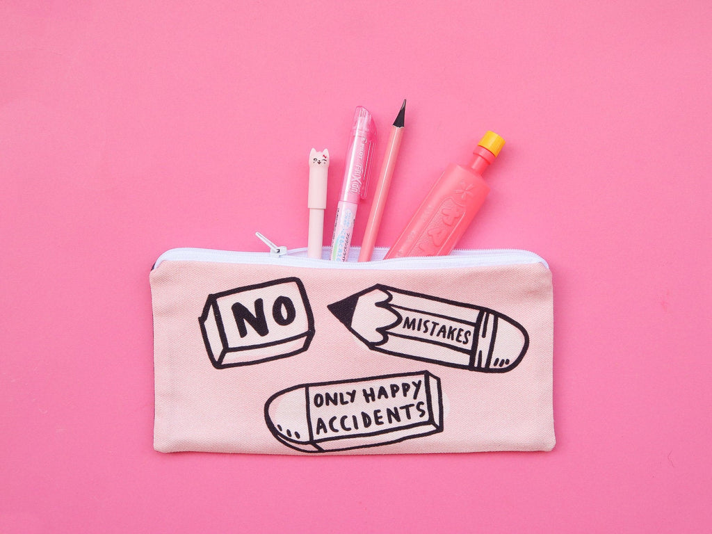 No Mistakes, Just Happy Accidents Pencil Case