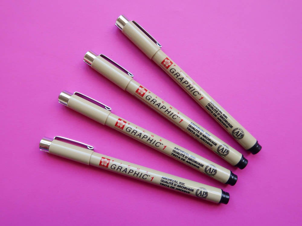 Sakura Pigma Graphic 1mm Fine Liner Pen
