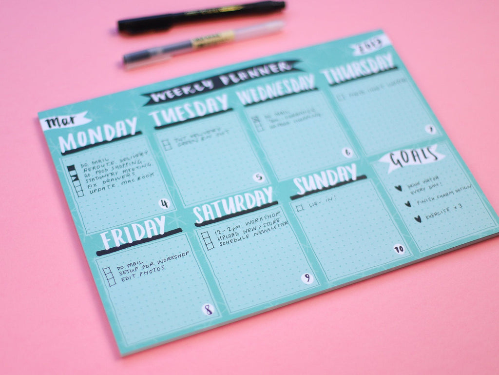 Weekly Planner Pad - A4