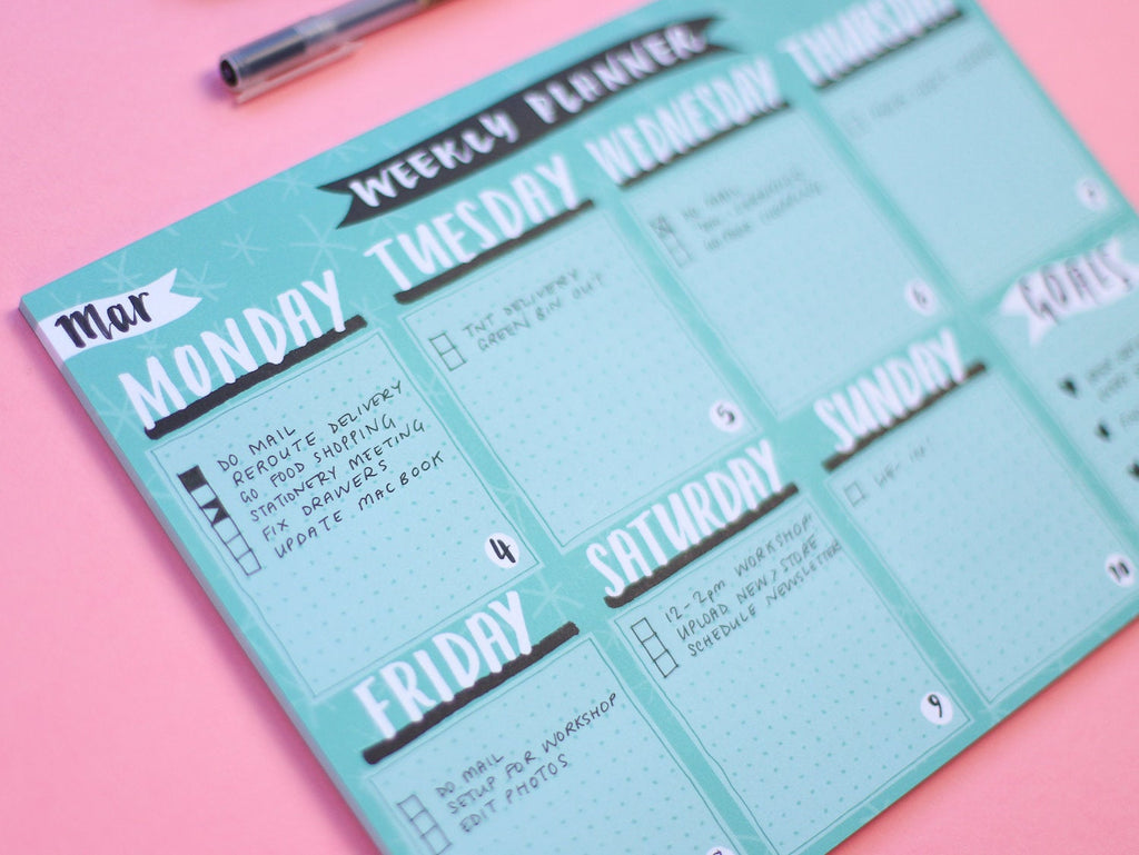 Weekly Planner Pad - A4