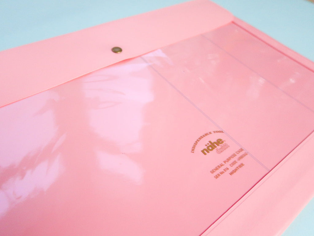 A4 Nahe Vinyl Pouch - Pink