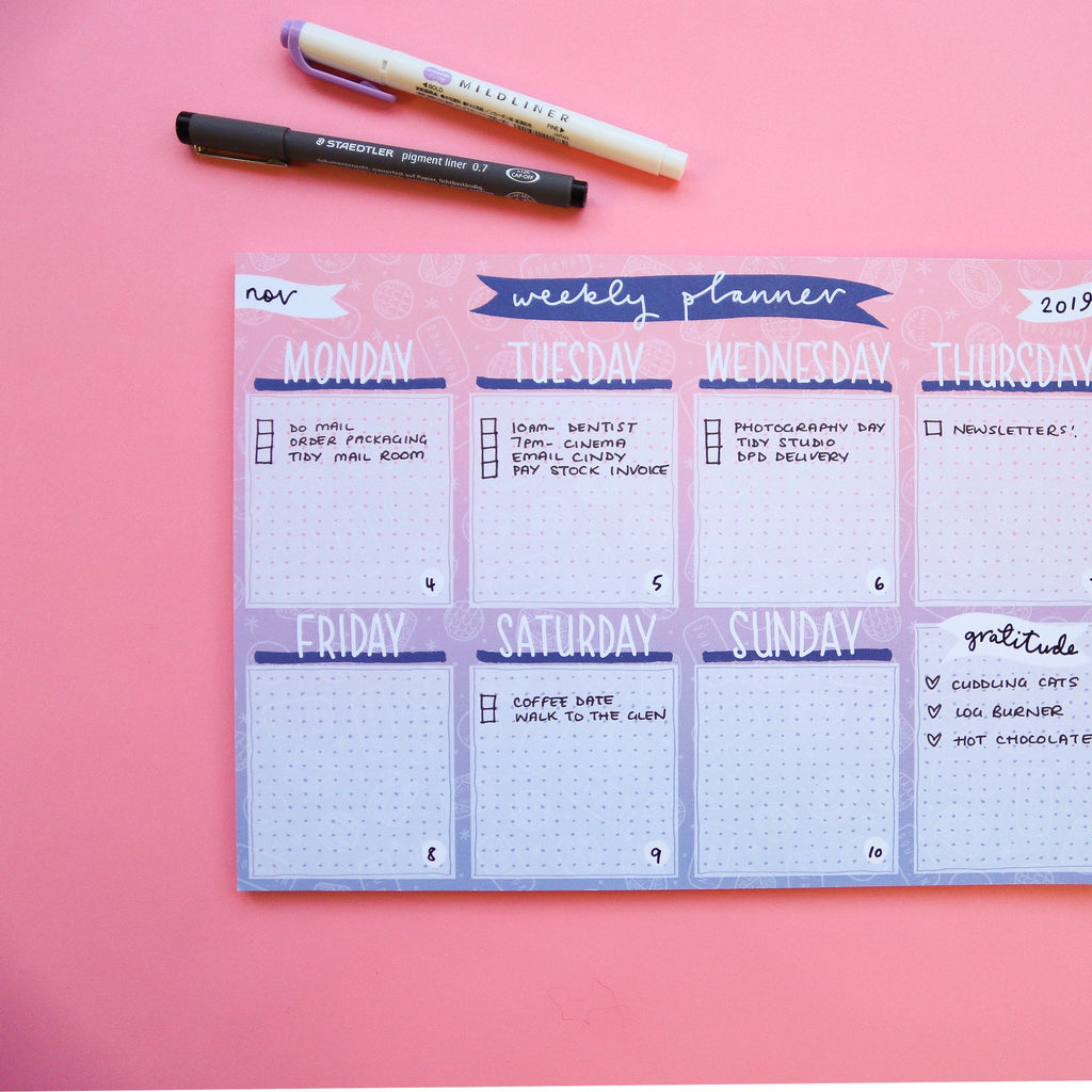 Ombre Biscuits Weekly Planner Pad - A4