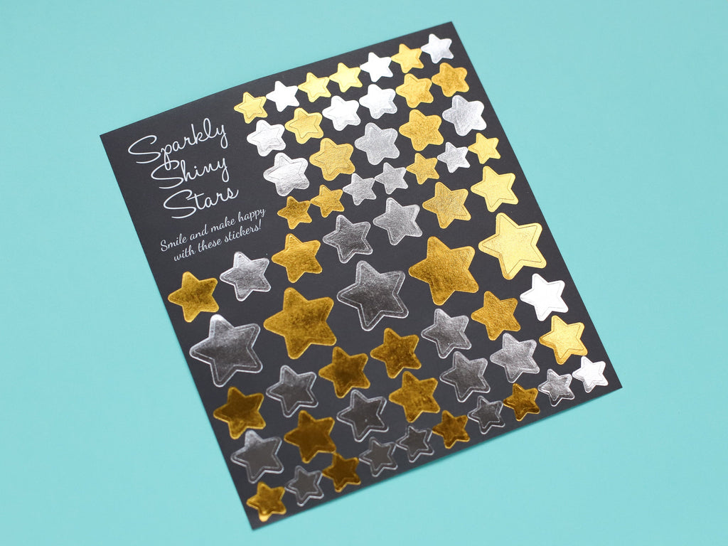 Gold & Silver Star Stickers