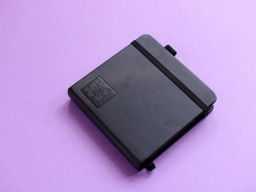 Black Mini Sketchbook - 12 x 12 cm