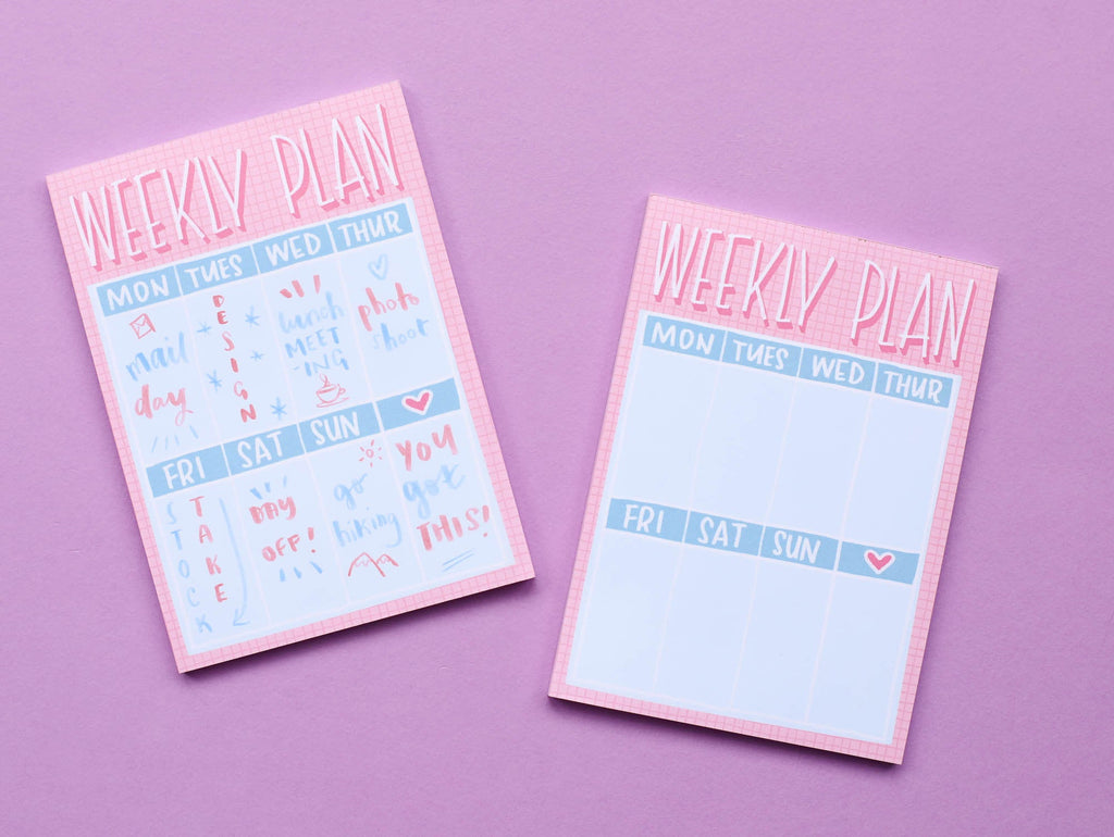 Mini Weekly Planner Notepad - A6