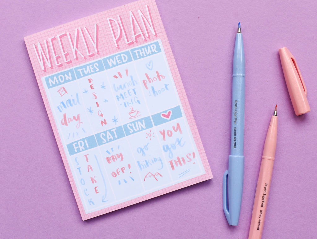 Mini Weekly Planner Notepad - A6